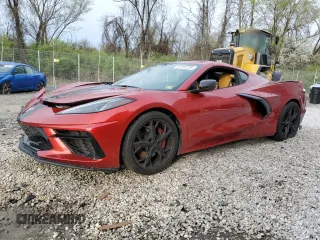 2021 Chevrolet Corvette 3LT z VIN 1G1YC2D42M5109127, wystawiony jako Copart lot #53816365 z przebiegiem 17 738 mil mil oraz Szkoda całkowita • Salvage title. Historia ofert i sprzedaży dostępna na DreamBid. Obrazek 1.
