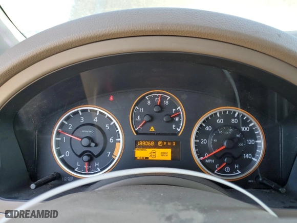 2011 Nissan Armada SV with VIN 5N1BA0ND3BN617637, listed as a Copart auction lot 47425935 with 189,068 mi miles and Salvage Title. Bid and sale history available at carsss.com. Image 9.