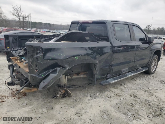 2022 Chevrolet Silverado 1500 LTD RST with VIN 1GCUYEED5NZ121953, listed as a Copart auction lot 45024565 with 83,602 mi miles and Salvage Title. Bid and sale history available at carsss.com. Image 3.