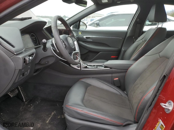 2023 Hyundai Sonata SEL Plus with VIN KMHL44J22PA270887, listed as a Copart auction lot 89155965 with 50,765 mi miles and Salvage Title. Bid and sale history available at carsss.com. Image 7.