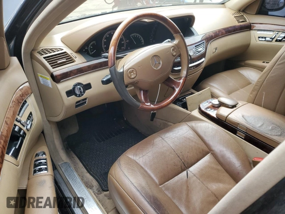 2009 Mercedes-Benz S-Class 5.5L V8 with VIN WDDNG86X49A262444, listed as a Copart auction lot 41502655 with 244,667 mi miles and Clean Title. Bid and sale history available at carsss.com. Image 8.