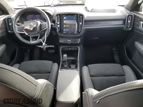 2023 Volvo C40 Recharge Pure Electric Ultimate with VIN YV4ED3GM7P2040835, listed as a Copart auction lot 80386994 with 16,903 mi miles and Salvage Title. Bid and sale history available at carsss.com. Image 8.