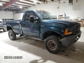 1999 Ford Super Duty F-250 XL with VIN 1FTNF21L9XEA36436, listed as a Copart auction lot 80172084 with 332,835 mi miles and Salvage Title. Bid and sale history available at carsss.com. Image 4.