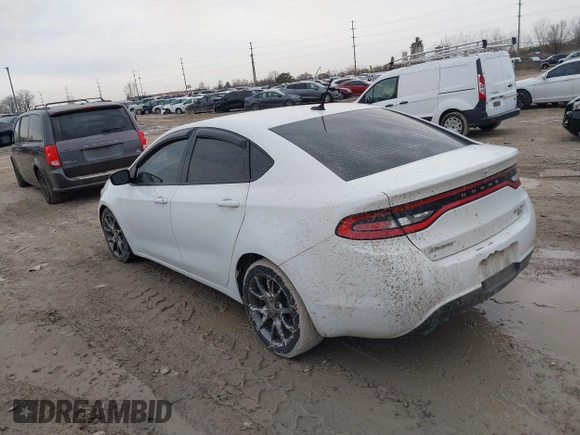 2013 Dodge Dart Rallye with VIN 1C3CDFBH3DD316440, listed as a IAAI auction lot 41704590 with 141,395 mi miles. Bid and sale history available at carsss.com. Image 3.