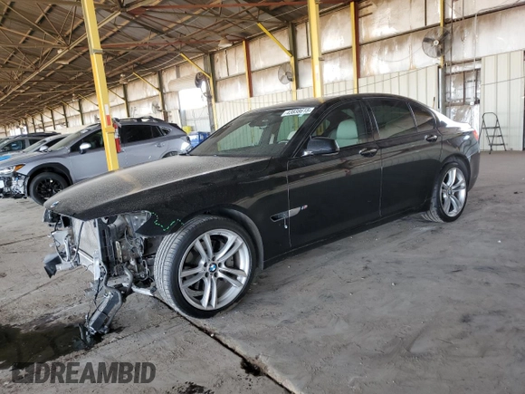 2011 BMW 7 Series 740i with VIN WBAKA4C50BC613240, listed as a Copart auction lot 43838615 with 70,509 mi miles and Salvage Title. Bid and sale history available at carsss.com. Image 1.