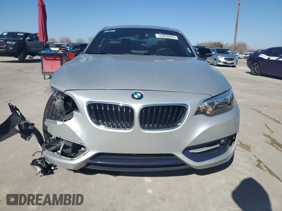 2015 BMW 2 Series 228i xDrive with VIN WBA1F7C55FVX95719, listed as a Copart auction lot 43838925 with 159,279 mi miles and Salvage Title. Bid and sale history available at carsss.com. Image 5.