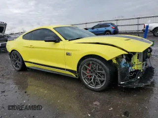 2021 Ford Mustang Mach 1 with VIN 1FA6P8R09M5552053, listed as a Copart auction lot 43067625 with 18,921 mi miles and Salvage Title. Bid and sale history available at carsss.com. Image 4.