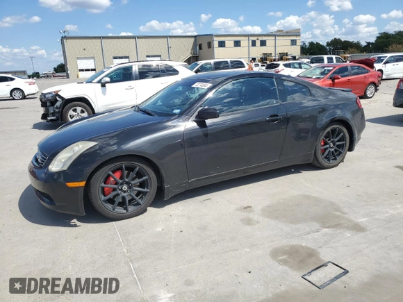 2007 Infiniti G35 Coupe with VIN JNKCV54EX7M910242, listed as a Copart auction lot 72274694 with 251,949 mi miles and Salvage Title. Bid and sale history available at carsss.com. Image 1.