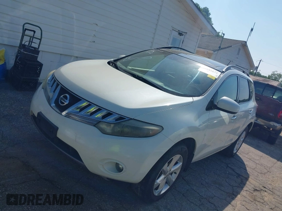 2009 Nissan Murano S with VIN JN8AZ18W59W160754, listed as a IAAI auction lot 42147172 with 210,369 mi miles. Bid and sale history available at carsss.com. Image 2.