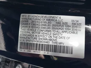 2025 Honda Pilot Sport z VIN 5FNYG1H38SB030483, wystawiony jako IAAI lot #41694690 z przebiegiem 11 118 mil mil oraz . Historia ofert i sprzedaży dostępna na DreamBid. Obrazek 9.