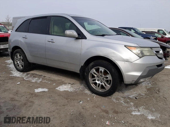 2008 Acura MDX Tech Pkg with VIN 2HNYD28348H531351, listed as a Copart auction lot 45735525 with 0 mi miles and Salvage Title. Bid and sale history available at carsss.com. Image 4.