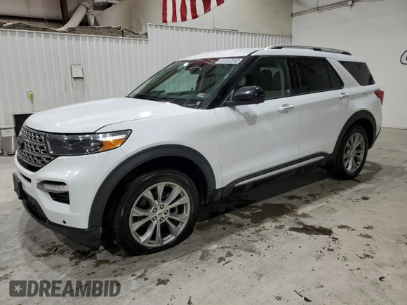 2023 Ford Explorer Limited with VIN 1FMSK8FH3PGA57482, listed as a Copart auction lot 50698485 with 46,157 mi miles and Salvage Title. Bid and sale history available at carsss.com. Image 1.