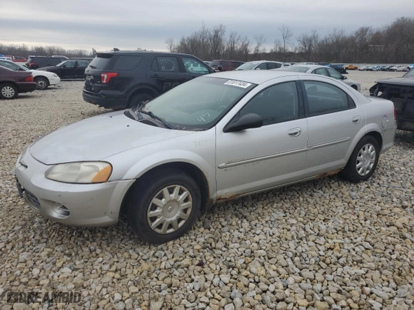 2001 Chrysler Sebring LX with VIN 1C3EL46X91N656635, listed as a Copart auction lot 81817434 with 89,100 mi miles and Clean Title. Bid and sale history available at carsss.com. Image 1.