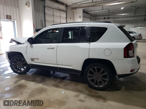 2017 Jeep Compass Sport with VIN 1C4NJCBB1HD141280, listed as a Copart auction lot 58989715 with 61,744 mi miles and Salvage title. Bid and sale history available at DreamBid. Image 2.