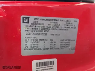 2009 Chevrolet Silverado 1500 LS with VIN 3GCEC13C39G120599, listed as a IAAI auction lot 41647089 with 201,828 mi miles. Bid and sale history available at carsss.com. Image 9.