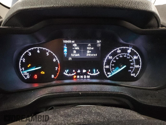 2019 Ford Transit Connect XLT with VIN NM0GE9F28K1392152, listed as a Copart auction lot 56197185 with 109,409 mi miles and Clean title. Bid and sale history available at DreamBid. Image 9.