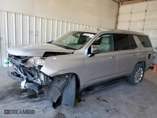 2021 Chevrolet Tahoe Premier with VIN 1GNSCSKD1MR151854, listed as a Copart auction lot 50471715 with 0 mi miles and Salvage Title. Bid and sale history available at carsss.com. Image 1.