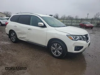 2017 Nissan Pathfinder S with VIN 5N1DR2MM8HC610475, listed as a Copart auction lot 52548495 with 66,766 mi miles and Salvage Title. Bid and sale history available at carsss.com. Image 4.