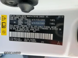 2017 Lexus RX 350 with VIN 2T2BZMCA5HC109190, listed as a Copart auction lot 57750285 with 130,077 mi miles and Salvage title. Bid and sale history available at DreamBid. Image 13.