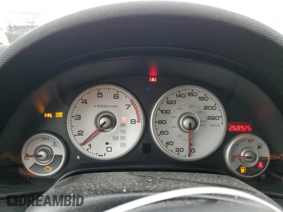 2004 Acura RSX with VIN JH4DC54854S801859, listed as a Copart auction lot 70383394 with 268,926 mi miles and Clean Title. Bid and sale history available at carsss.com. Image 9.