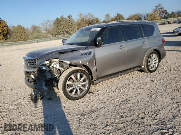 2012 Infiniti QX56 8-passenger with VIN JN8AZ2NC3C9318000, listed as a Copart auction lot 78378544 with 170,100 mi miles and Salvage Title. Bid and sale history available at carsss.com. Image 1.