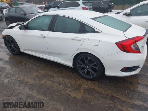 2020 Honda Civic Sedan Sport with VIN 19XFC2F83LE215734, listed as a IAAI auction lot 41553147 with 31,337 mi miles. Bid and sale history available at carsss.com. Image 3.