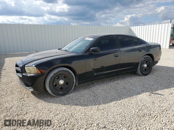 2012 Dodge Charger Police with VIN 2C3CDXAG6CH304301, listed as a Copart auction lot 44698825 with 80,867 mi miles and Salvage Title. Bid and sale history available at carsss.com. Image 1.