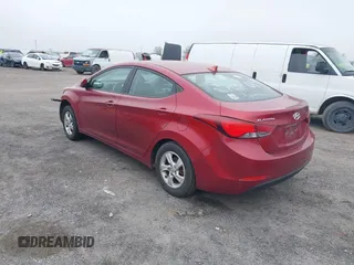 2015 Hyundai Elantra SE with VIN 5NPDH4AE4FH581879, listed as a IAAI auction lot 41468138 with 116,296 mi miles. Bid and sale history available at carsss.com. Image 3.