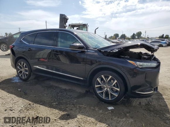 2024 Acura MDX Technology with VIN 5J8YD9H49RL002877, listed as a Copart auction lot 53108385 with 9,171 mi miles and Salvage title. Bid and sale history available at DreamBid. Image 4.