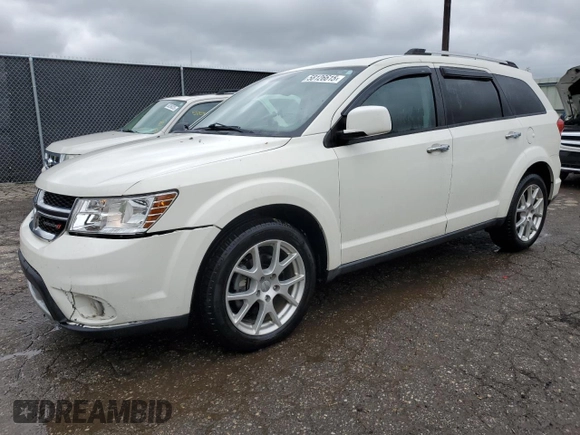 2013 Dodge Journey Crew with VIN 3C4PDCDG9DT537552, listed as a Copart auction lot 58126615 with 96,884 mi miles and Salvage title. Bid and sale history available at DreamBid. Image 1.