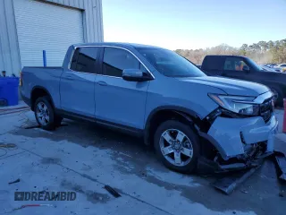 2024 Honda Ridgeline RTL with VIN 5FPYK3F56RB030210, listed as a Copart auction lot 47406845 with 4,042 mi miles and Salvage title. Bid and sale history available at DreamBid. Image 4.