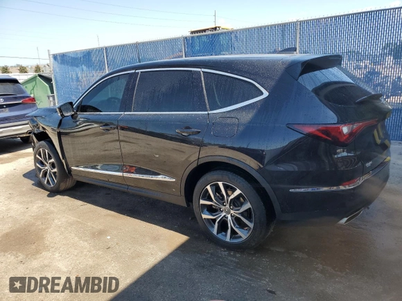 2022 Acura MDX w/Technology Package with VIN 5J8YE1H44NL005470, listed as a Copart auction lot 57037574 with 31,550 mi miles. Bid and sale history available at carsss.com. Image 2.