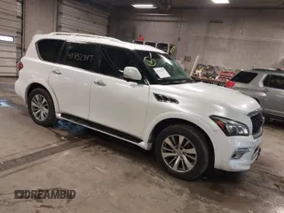 2017 Infiniti QX80 Signature Edition with VIN JN8AZ2NE2H9154196, listed as a IAAI auction lot 41932347 with 129,459 mi miles. Bid and sale history available at carsss.com. Image 1.