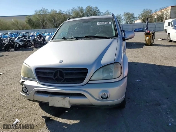 2001 Mercedes-Benz M-Class with VIN 4JGAB54E91A274807, listed as a Copart auction lot 50099165 with 250,220 mi miles and Salvage Title. Bid and sale history available at carsss.com. Image 12.
