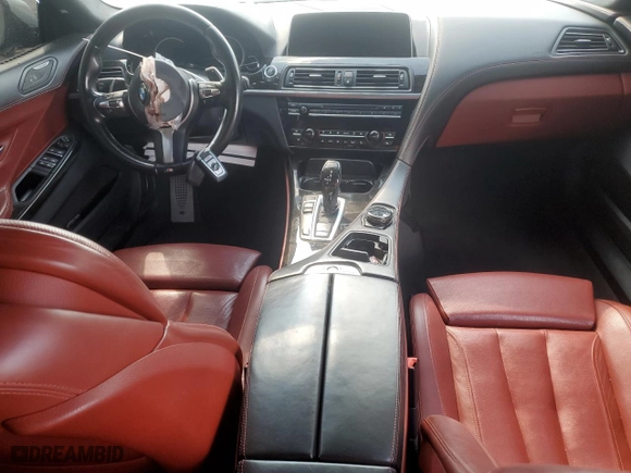 2016 BMW 6 Series 640i with VIN WBA6D0C55GD927744, listed as a Copart auction lot 74303434 with 0 mi miles and Clean Title. Bid and sale history available at carsss.com. Image 8.
