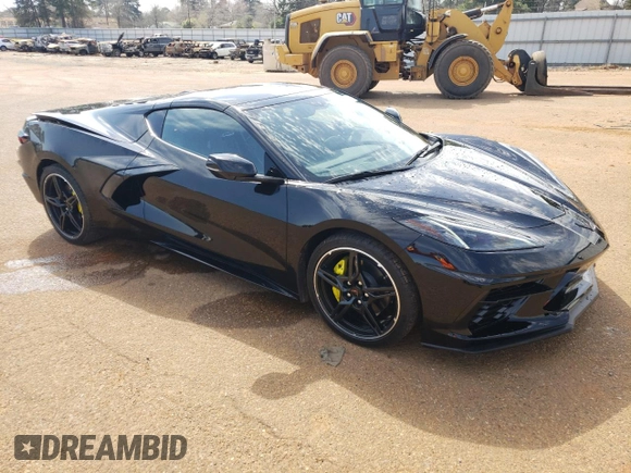2022 Chevrolet Corvette 2LT with VIN 1G1YB2D49N5106004, listed as a Copart auction lot 49067245 with 15,247 mi miles and Salvage Title. Bid and sale history available at carsss.com. Image 4.
