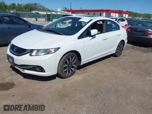2015 Honda Civic EX-L with VIN 19XFB2F96FE203352, listed as a IAAI auction lot 42136173 with 152,124 mi miles. Bid and sale history available at carsss.com. Image 19.