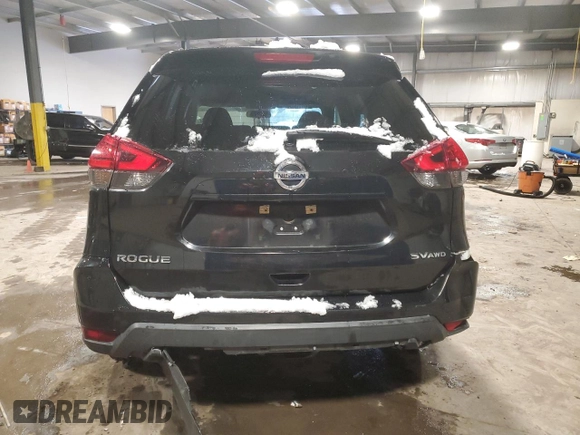 2017 Nissan Rogue SV with VIN 5N1AT2MV7HC768206, listed as a Copart auction lot 87382794 with 79,145 mi miles and Salvage Title. Bid and sale history available at carsss.com. Image 6.