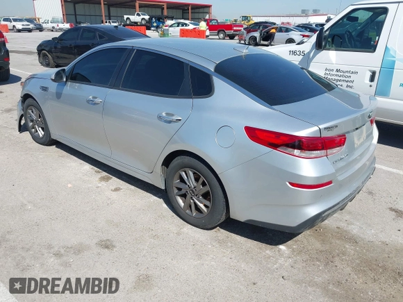 2019 Kia Optima LX with VIN 5XXGT4L39KG323046, listed as a IAAI auction lot 42035766 with 164,643 mi miles and . Bid and sale history available at DreamBid. Image 3.