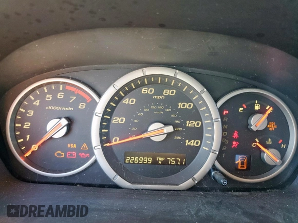 2006 Honda Pilot LX with VIN 5FNYF28116B022402, listed as a Copart auction lot 57600105 with 226,999 mi miles and Salvage title. Bid and sale history available at DreamBid. Image 9.