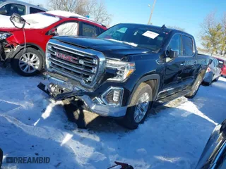 2019 GMC Sierra 1500 SLT with VIN 3GTU9DED9KG277755, listed as a IAAI auction lot 41307251 with 63,503 mi miles. Bid and sale history available at carsss.com. Image 2.