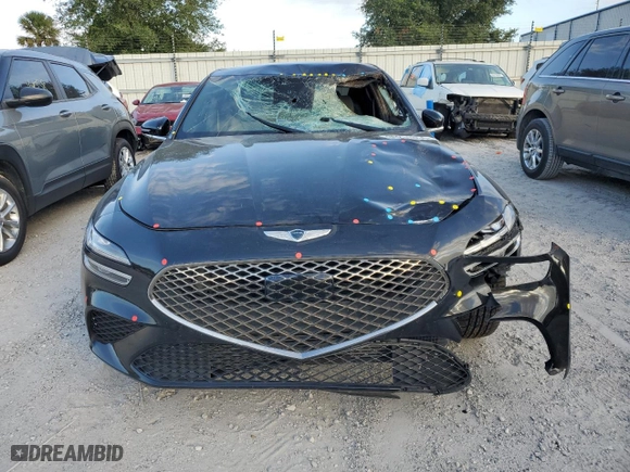 2022 Genesis G70 3.3T with VIN KMTG54TE6NU094854, listed as a Copart auction lot 80251854 with 0 mi miles and Salvage Title. Bid and sale history available at carsss.com. Image 5.
