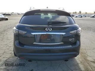 2017 Infiniti QX70 z VIN JN8CS1MW7HM411691, wystawiony jako Copart lot #54204065 z przebiegiem 105 885 mil mil oraz Szkoda całkowita • Salvage title. Historia ofert i sprzedaży dostępna na DreamBid. Obrazek 6.