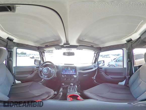 2017 Jeep Wrangler Unlimited Sport with VIN 1C4BJWDG6HL709901, listed as a Copart auction lot 55262645 with 100,887 mi miles and Salvage title. Bid and sale history available at DreamBid. Image 16.