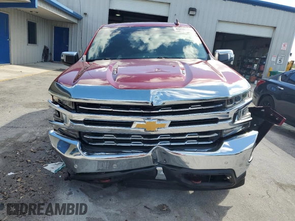 2020 Chevrolet Silverado 1500 LTZ with VIN 1GCUYGELXLZ153782, listed as a Copart auction lot 46898005 with 87,331 mi miles and Non Repairable. Bid and sale history available at DreamBid. Image 5.
