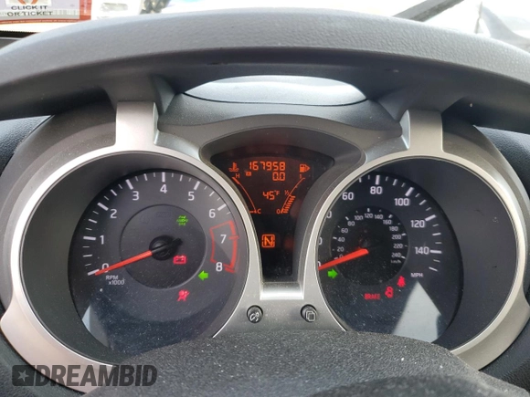 2011 Nissan Juke SL with VIN JN8AF5MV9BT012708, listed as a Copart auction lot 48559405 with 167,958 mi miles and Clean Title. Bid and sale history available at carsss.com. Image 9.