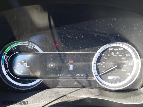 2017 Kia Niro EX with VIN KNDCC3LC4H5080784, listed as a Copart auction lot 44823595 with 89,768 mi miles and Salvage Title. Bid and sale history available at carsss.com. Image 9.