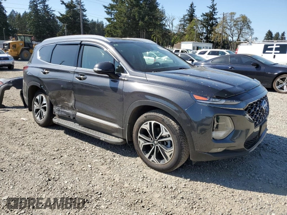 2020 Hyundai Santa Fe Limited with VIN 5NMS5CAA5LH266346, listed as a Copart auction lot 54167105 with 38,566 mi miles and Salvage Title. Bid and sale history available at carsss.com. Image 4.