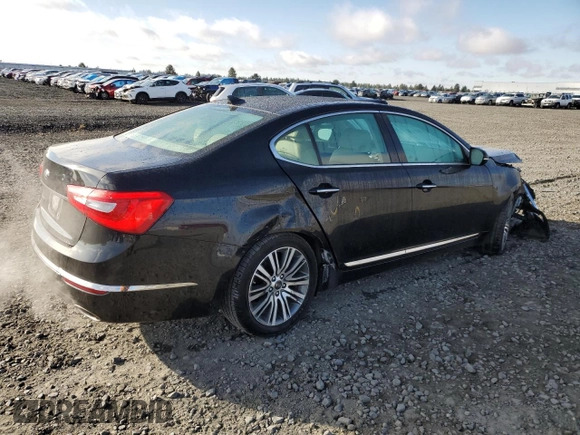 2016 Kia Cadenza Premium with VIN KNALN4D70G5201159, listed as a Copart auction lot 77439264 with 109,934 mi miles and Salvage Title. Bid and sale history available at carsss.com. Image 3.