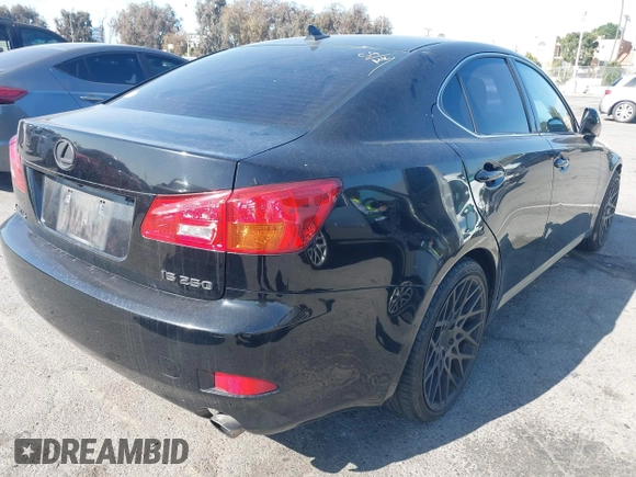 2007 Lexus IS with VIN JTHBK262572057489, listed as a IAAI auction lot 41996856 with 168,839 mi miles. Bid and sale history available at carsss.com. Image 4.